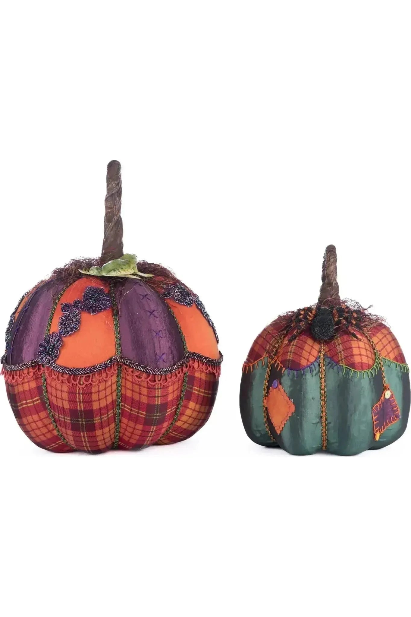 Shop For Broomstick Acres Pumpkins Set Of 2 at Michelle's aDOORable Creations