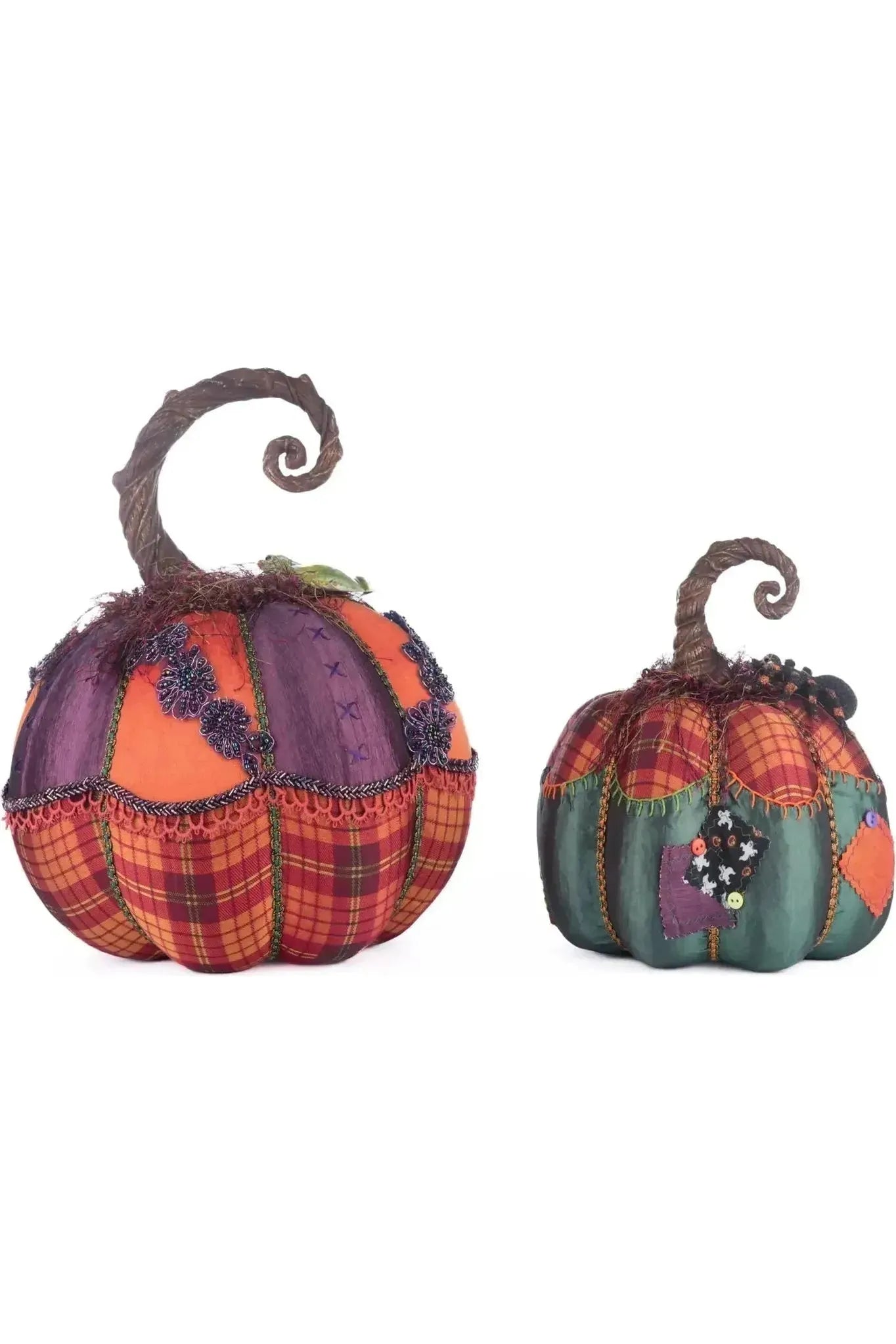 Shop For Broomstick Acres Pumpkins Set Of 2 at Michelle's aDOORable Creations