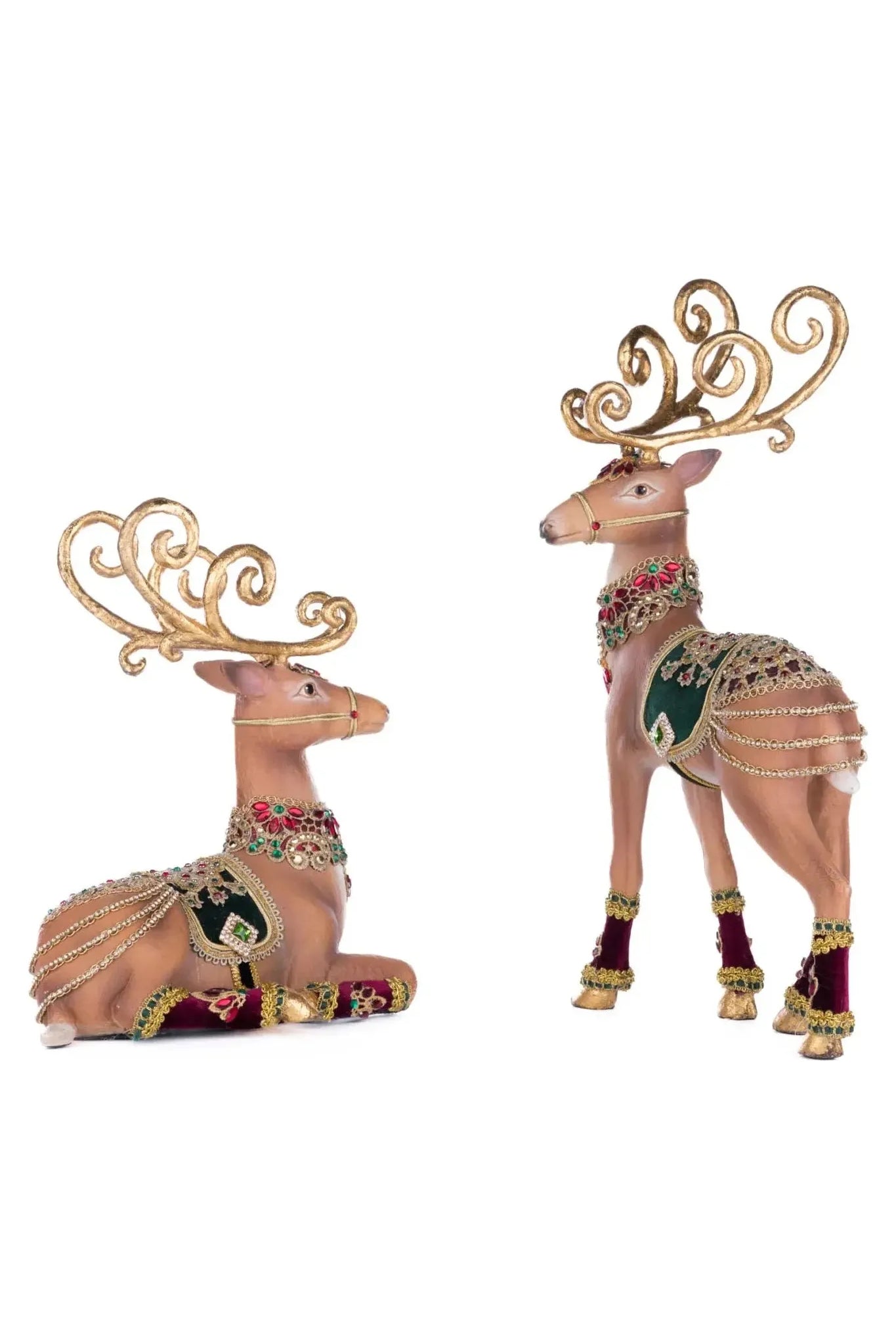 Shop For Christmas Castle Deer Assortment of 2 28-428542