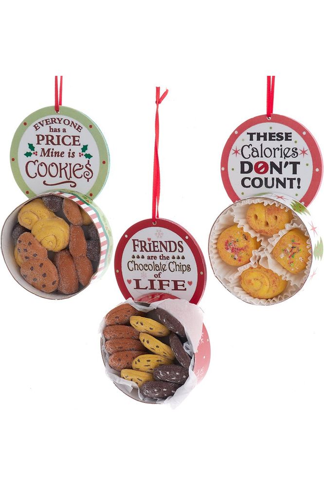 Cookie Box With Saying Ornaments - Michelle's aDOORable Creations - Holiday Ornaments