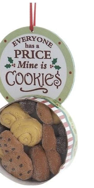 Cookie Box With Saying Ornaments - Michelle's aDOORable Creations - Holiday Ornaments