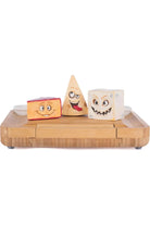 Creepy Cheeses On Charcutier Board With Knife Set - Michelle's aDOORable Creations - Halloween Decor