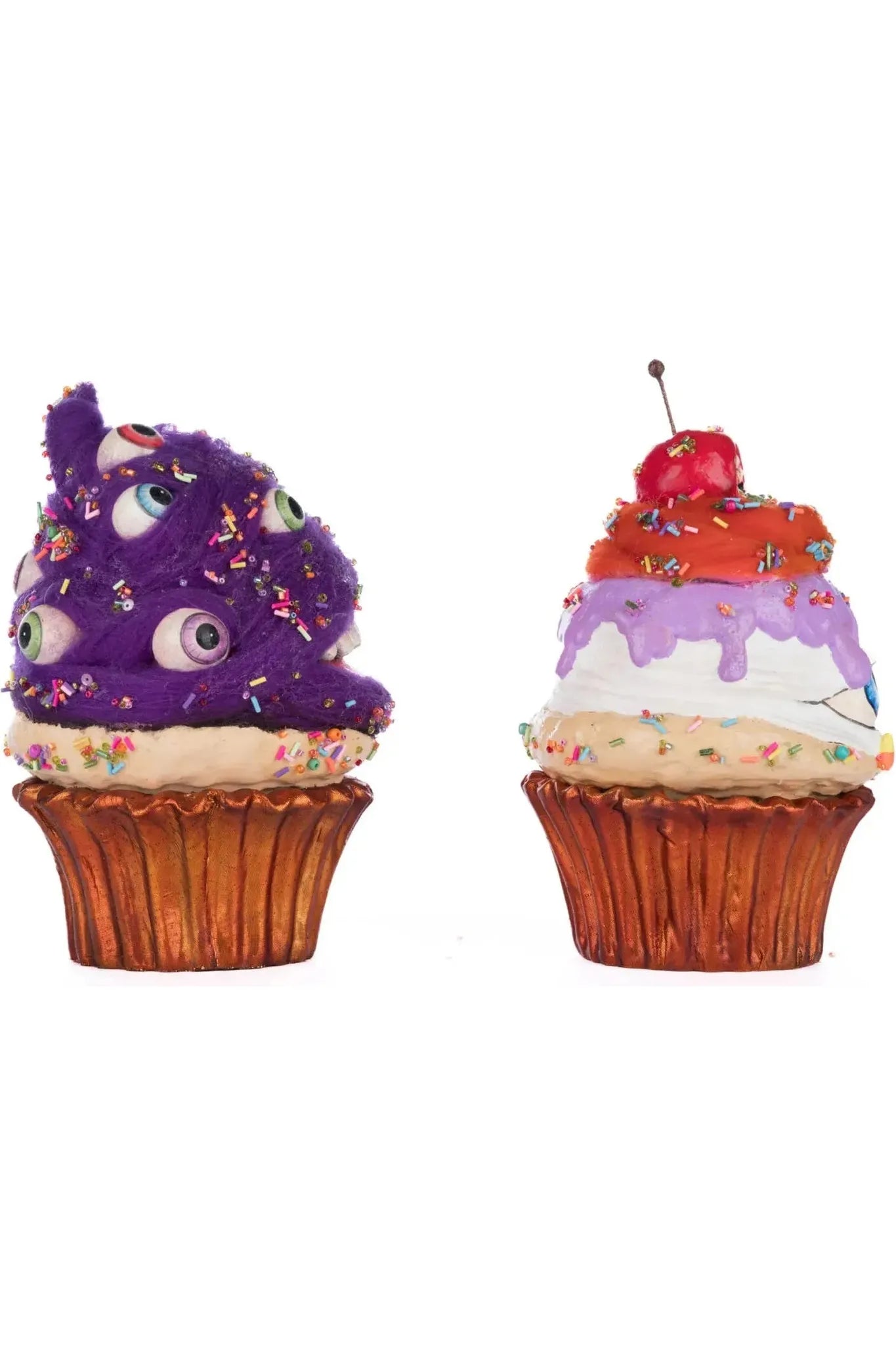 Creepy Cupcakes Crazy Eyes And Crabby Crumbs Assortment of 2 - Michelle's aDOORable Creations - Halloween Decor