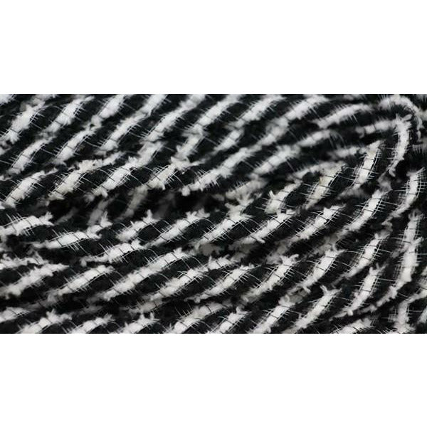 Deco Flex Snowdrift Tubing Ribbon: Black & White (20 Yards) - Michelle's aDOORable Creations - Tubing