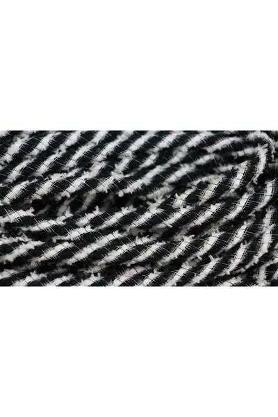 Deco Flex Snowdrift Tubing Ribbon: Black & White (20 Yards) - Michelle's aDOORable Creations - Tubing