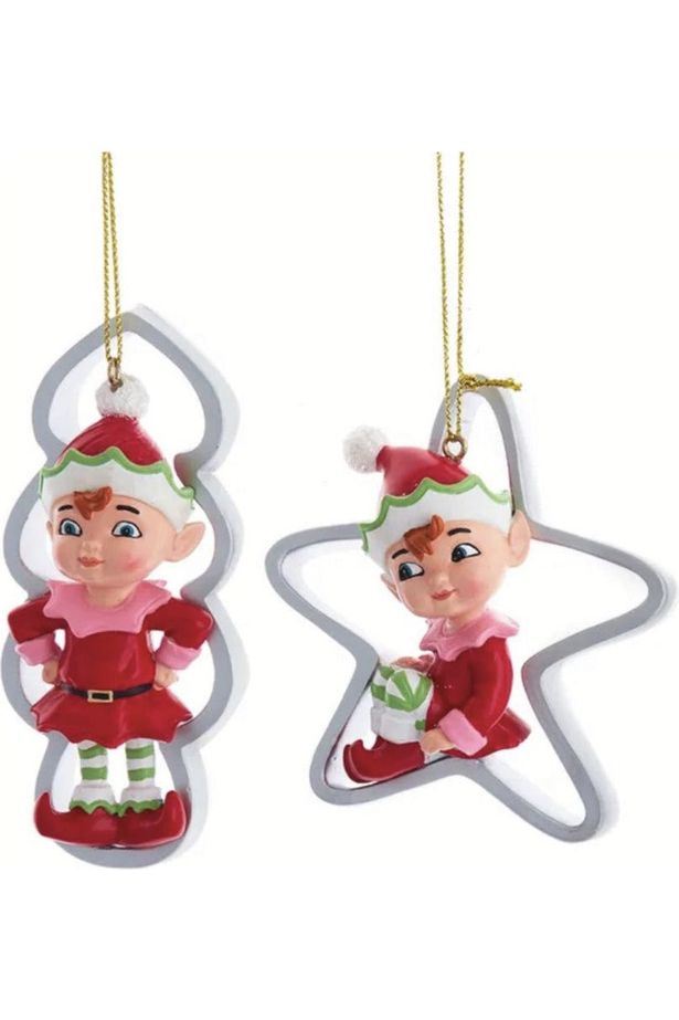 Elves Ornaments (Asst 2) - Michelle's aDOORable Creations - Holiday Ornaments