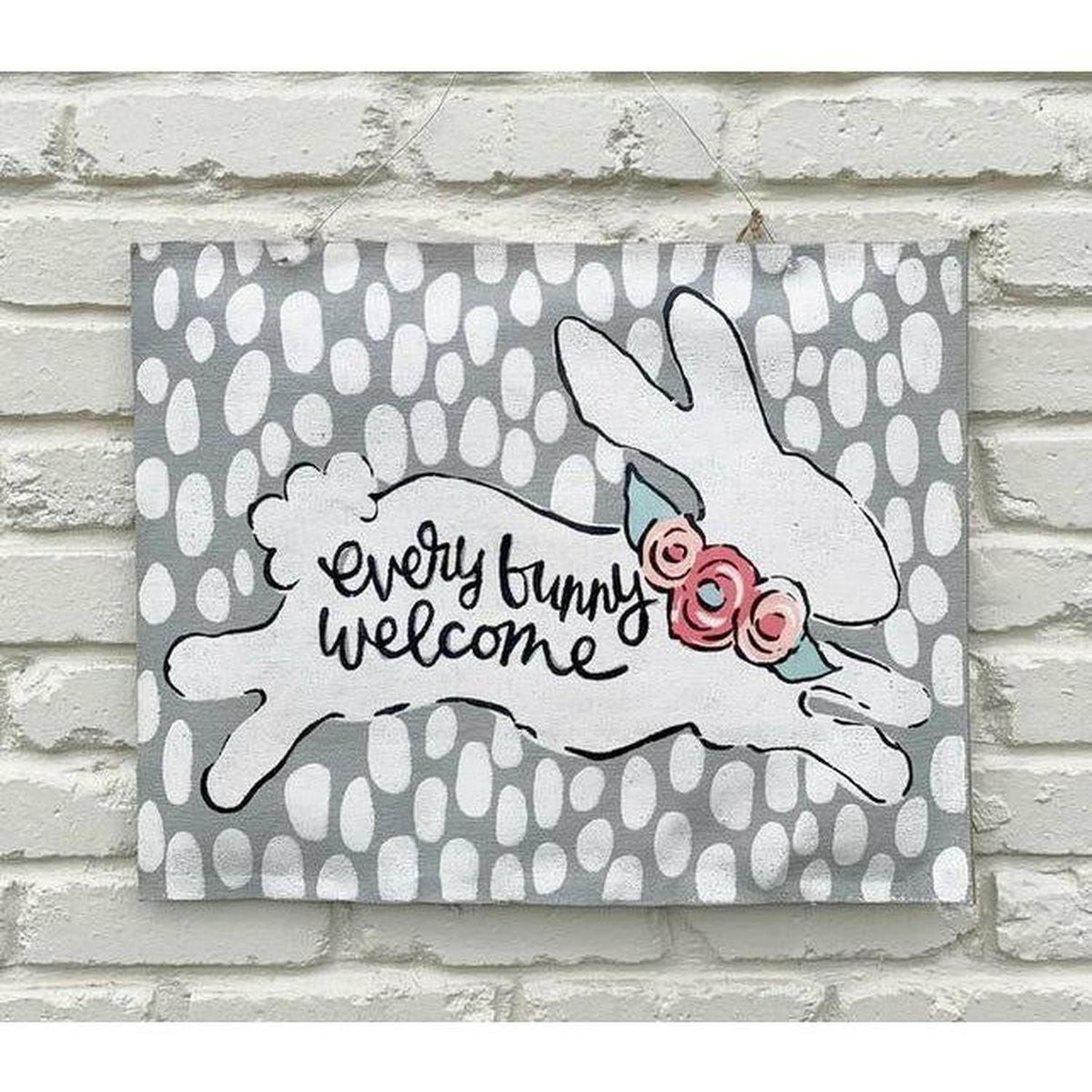 Shop For Everyone Bunny Welcome Burlee at Michelle's aDOORable Creations