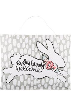 Everyone Bunny Welcome Burlee - Michelle's aDOORable Creations - Door Hanger