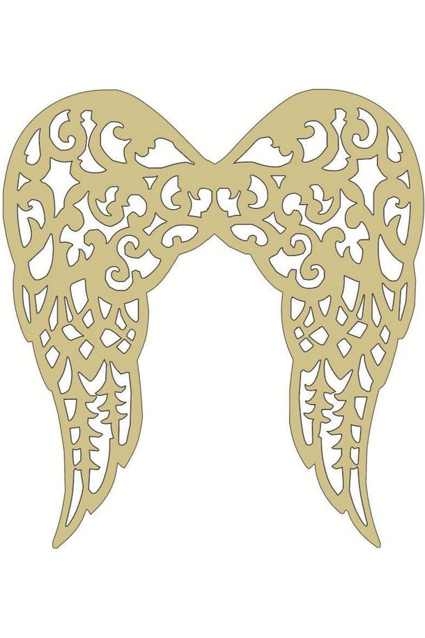 Shop For Filigree Angel Wings Wood Cutout - Unfinished Wood