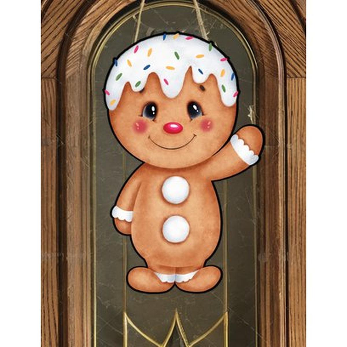 Shop For Gingerbread Boy Sweet Shoppe Sign GBB2 - Wreath Enhancement at Michelle's aDOORable Creations