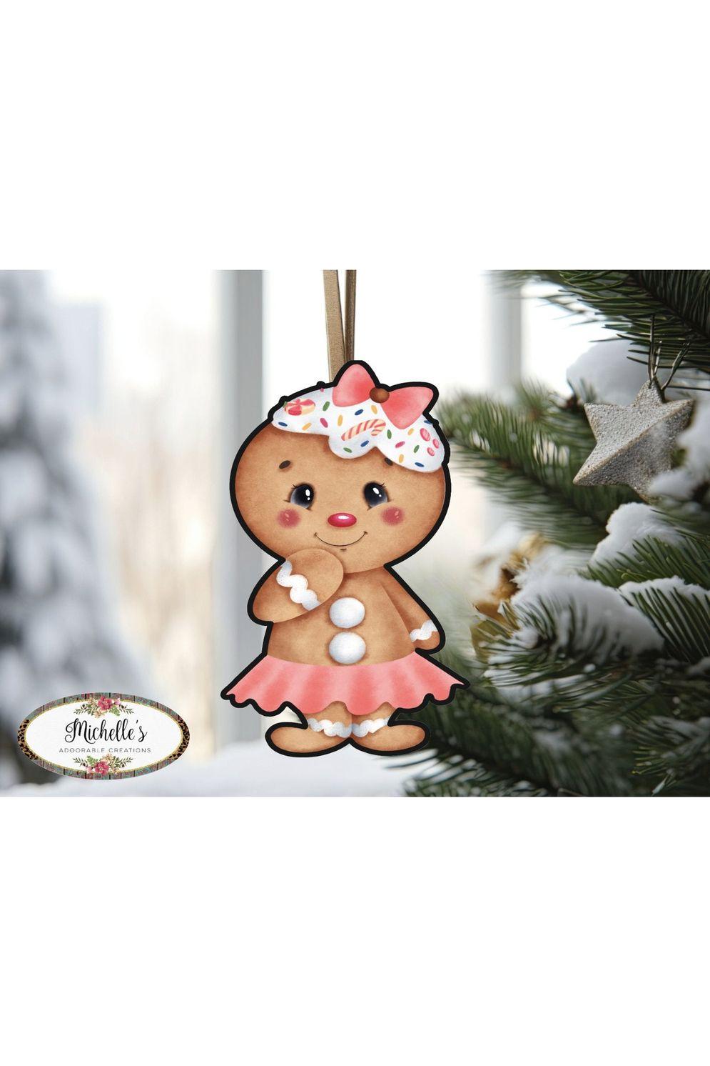 Gingerbread authentic girl wreath