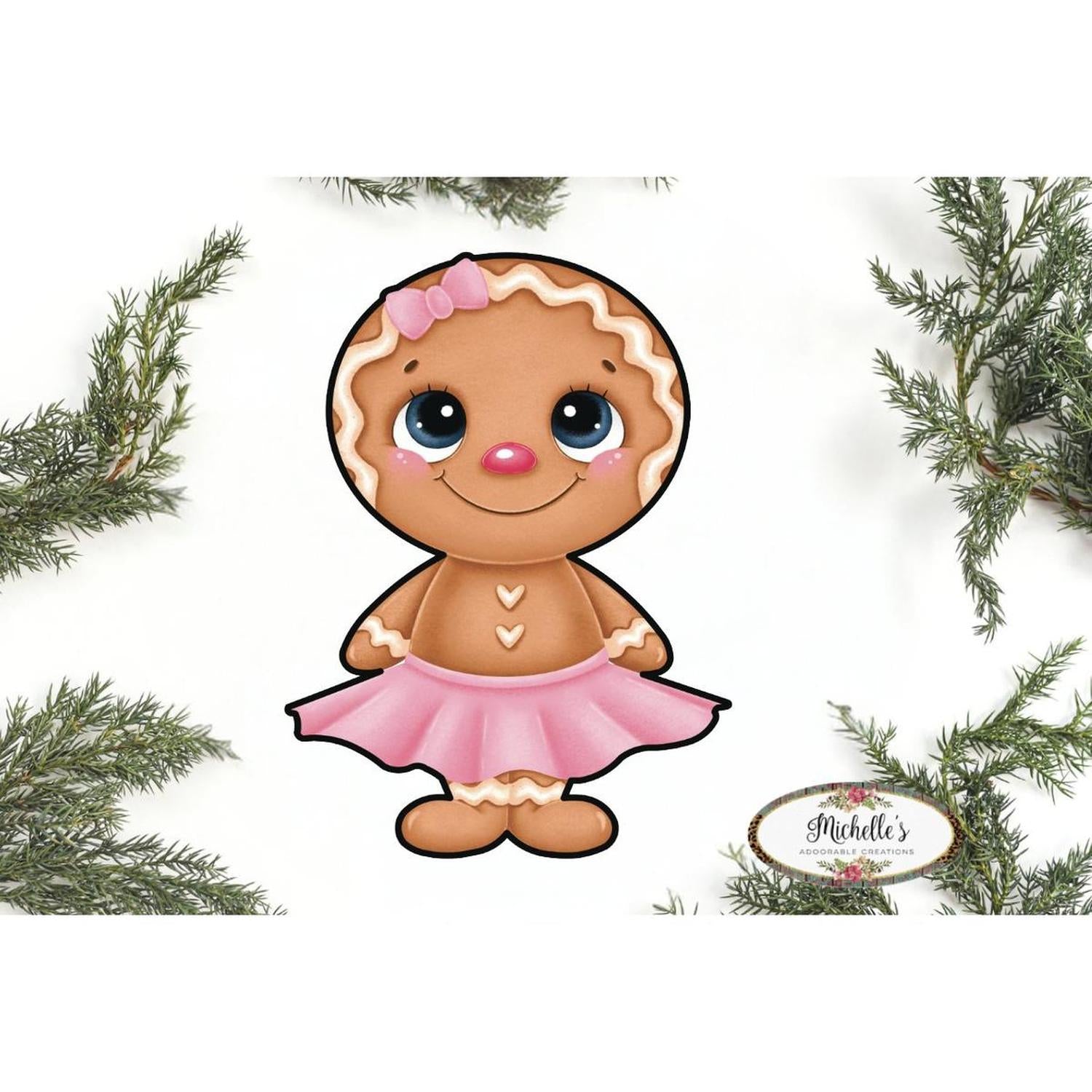 Gingerbread Girl Sweet Shoppe Sign GBG2- Wreath Enhancement