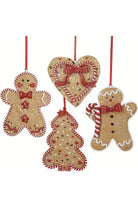 Shop For Gingerbread Men, Tree and Heart Ornaments D1194