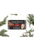 Gingerbread Wishes and Cocoa Kisses Sign - Wreath Enhancement - Michelle's aDOORable Creations - Signature Signs