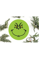 Green Monster Round Sign - Wreath Enhancement - Michelle's aDOORable Creations - Signature Signs