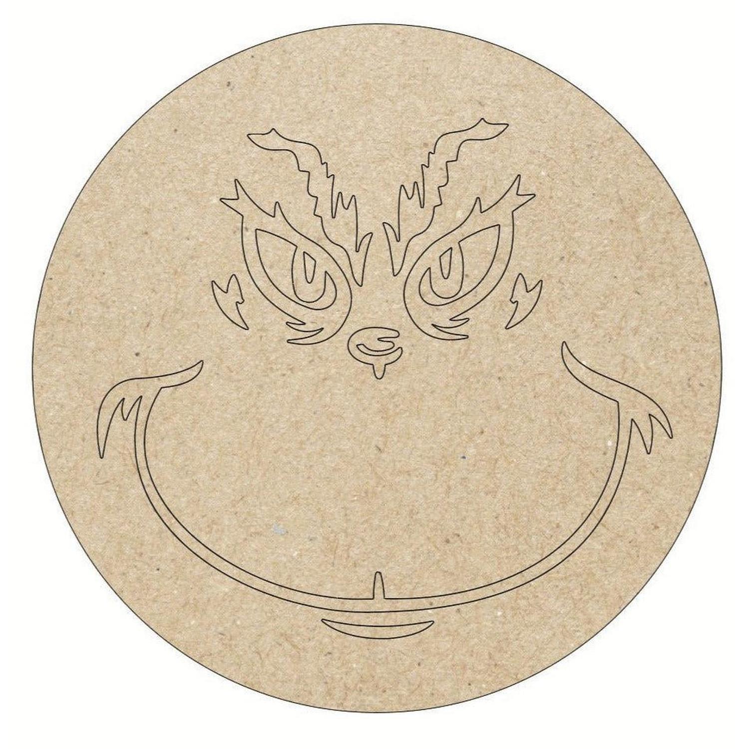 Shop For Green Monster Unfinished Wood Blank Door Hanger at Michelle's aDOORable Creations