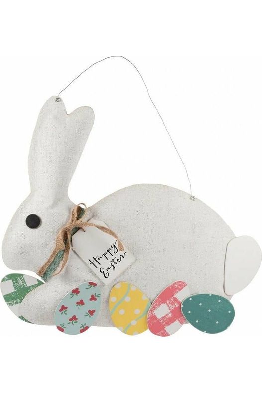 Shop For Happy Easter Bunny Door Hanger Burlee at Michelle's aDOORable Creations