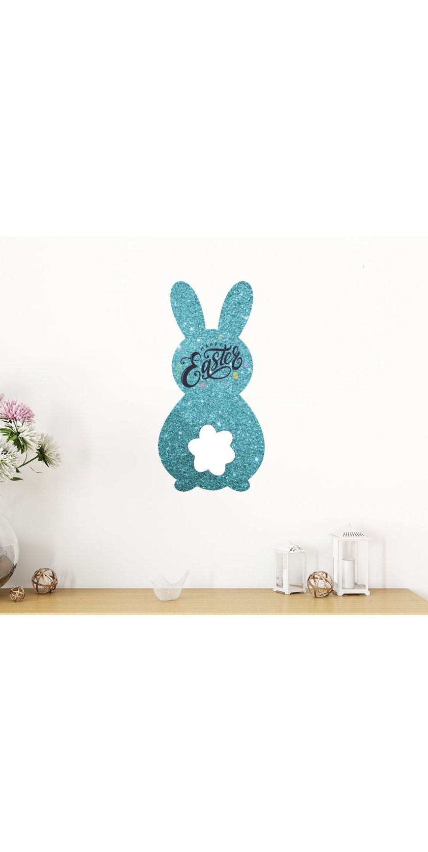 Happy Easter Metal Bunny Sign - Michelle's aDOORable Creations - Wooden/Metal Signs