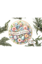 Shop For Happy Easter Pastel Eggs Floral Sign - Wreath Enhancement