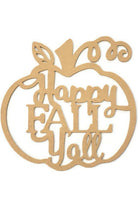Shop For Happy Fall Yall Pumpkin Wood Cutout - Unfinished Wood