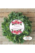Happy Mother's Day Rose Sign - Wreath Enhancement - Michelle's aDOORable Creations - Signature Signs