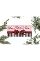 Shop For Happy Valentine's Day Red Bow Sign - Wreath Enhancement