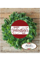 Shop For Happy Valentine's Day Round Metal Sign