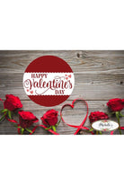 Shop For Happy Valentine's Day Round Metal Sign