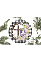 He Is Risen Crown of Thorns Sign - Wreath Enhancement - Michelle's aDOORable Creations - Signature Signs