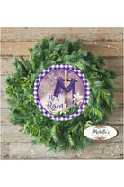 He Is Risen Easter Lily Sign - Wreath Enhancement - Michelle's aDOORable Creations - Signature Signs