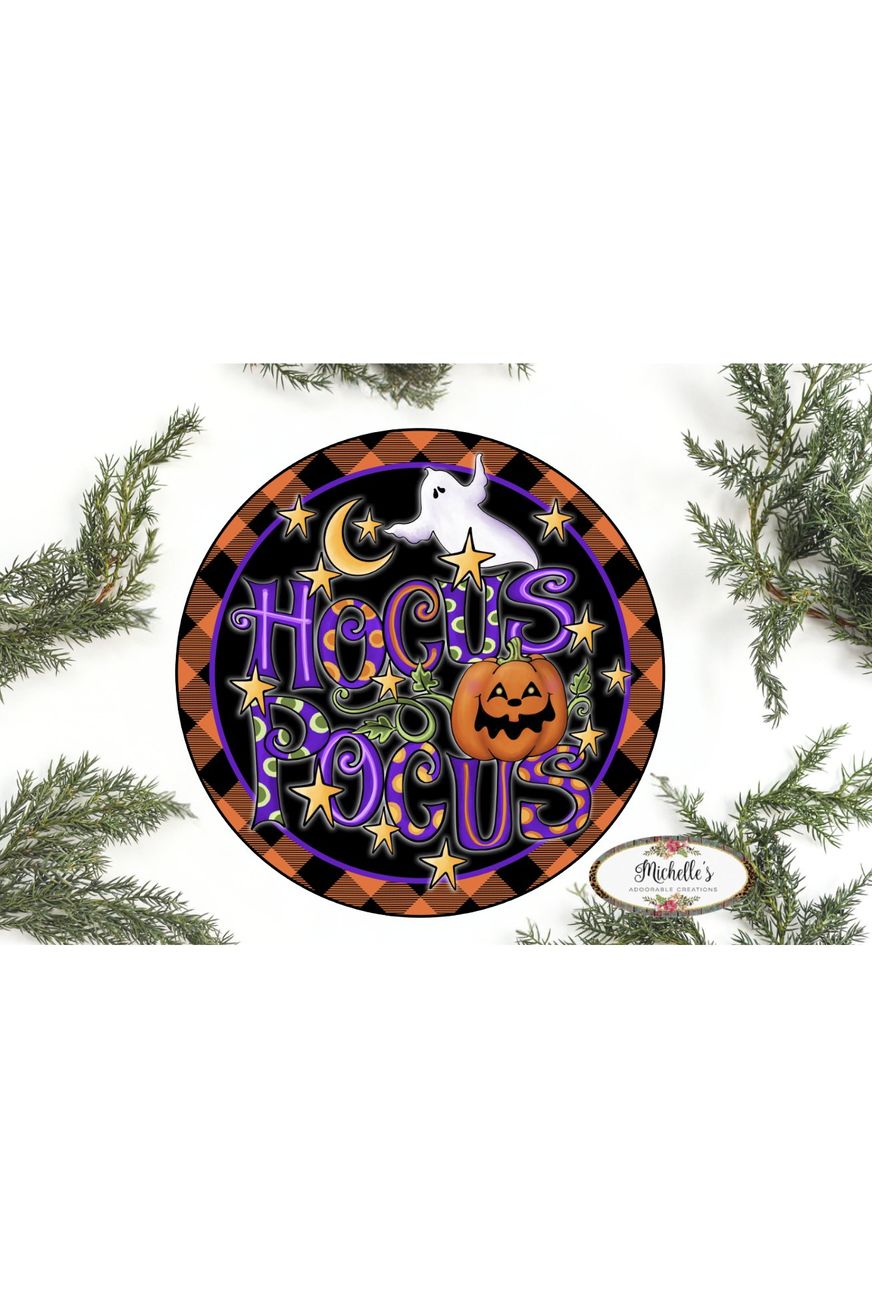 Shop For Hocus Pocus Ghost Halloween Sign - Wreath Enhancement