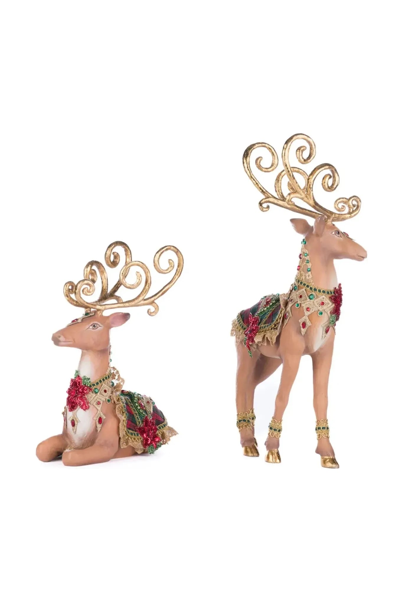 Holiday Magic Deer Assortment of 2 - Michelle's aDOORable Creations - Christmas Decor