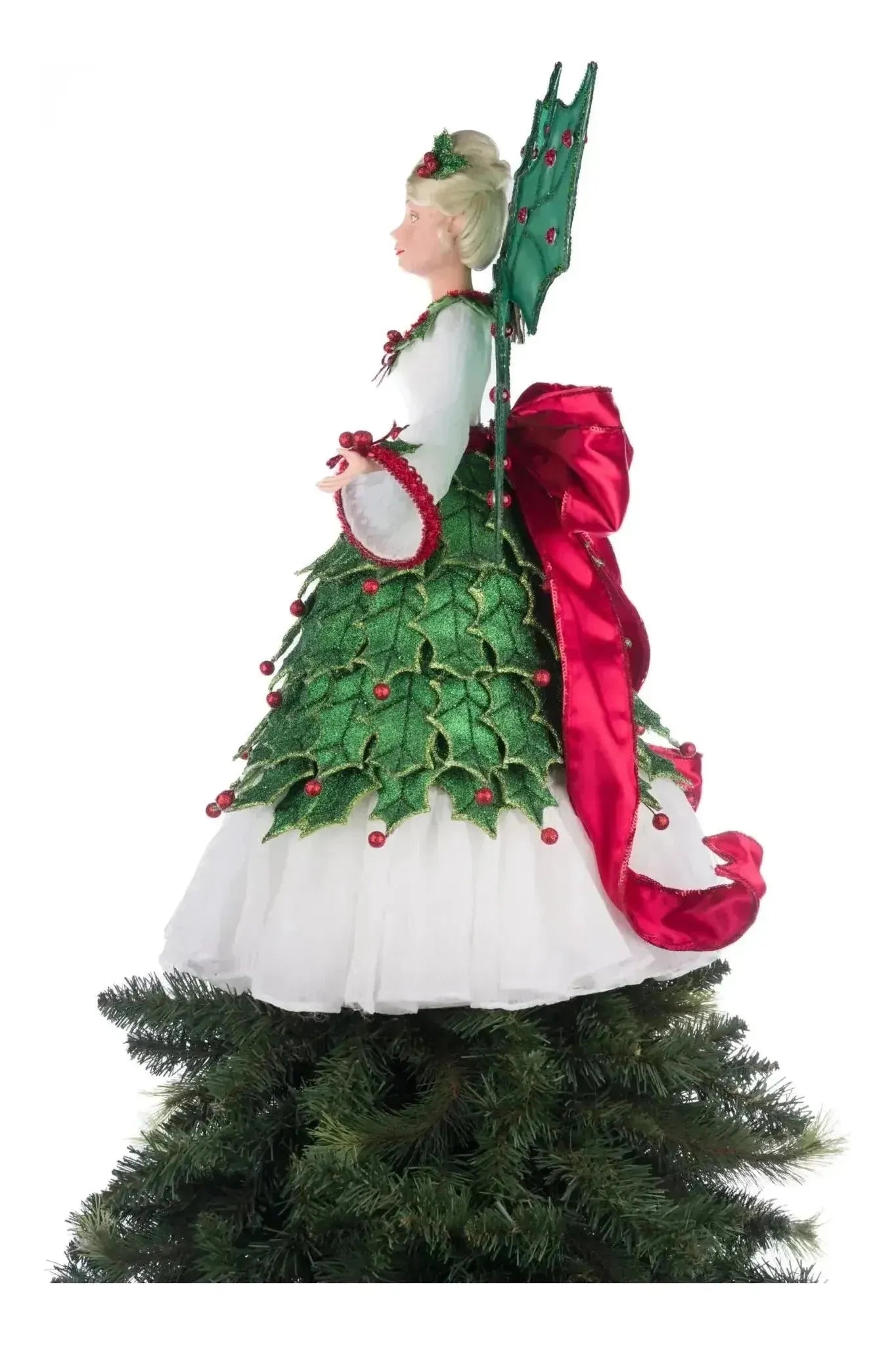 Shop For Holly Berry Fairy Tree Topper at Michelle's aDOORable Creations