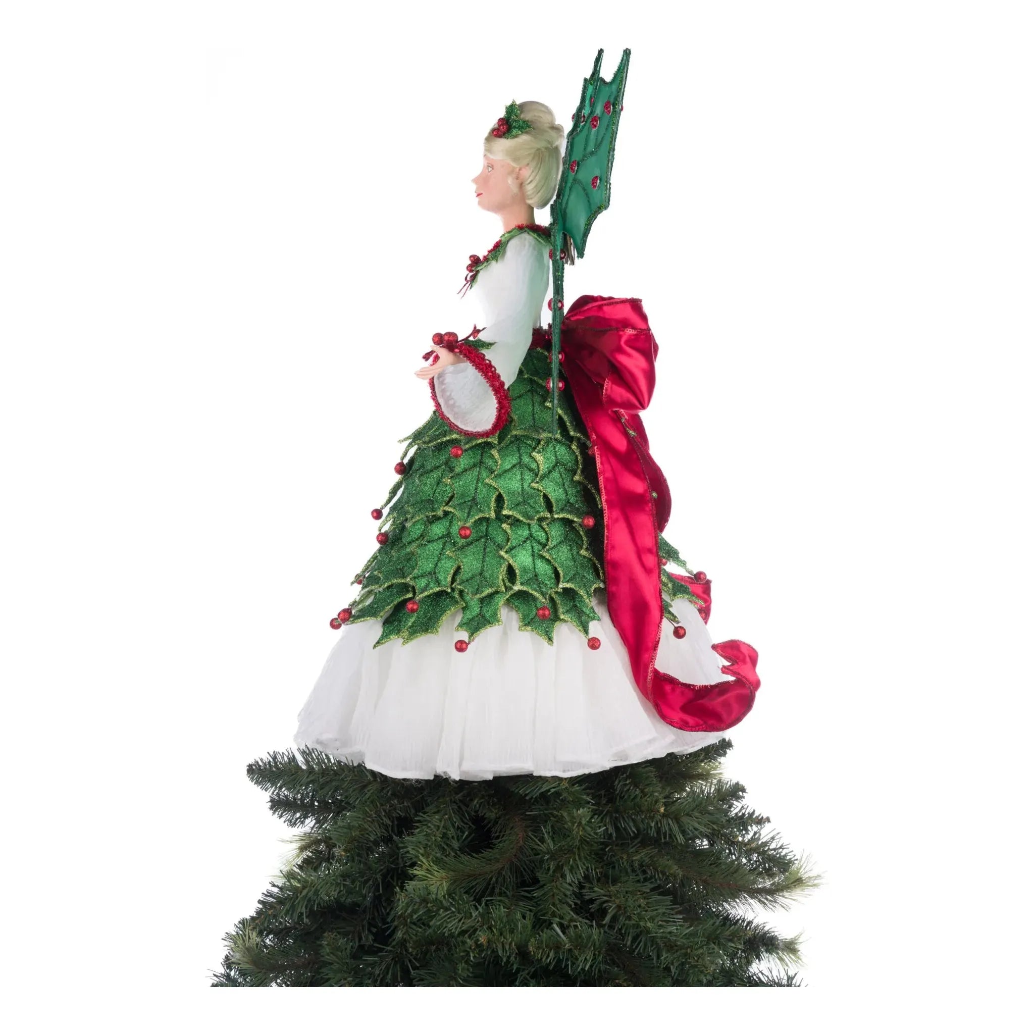Shop For Holly Berry Fairy Tree Topper at Michelle's aDOORable Creations