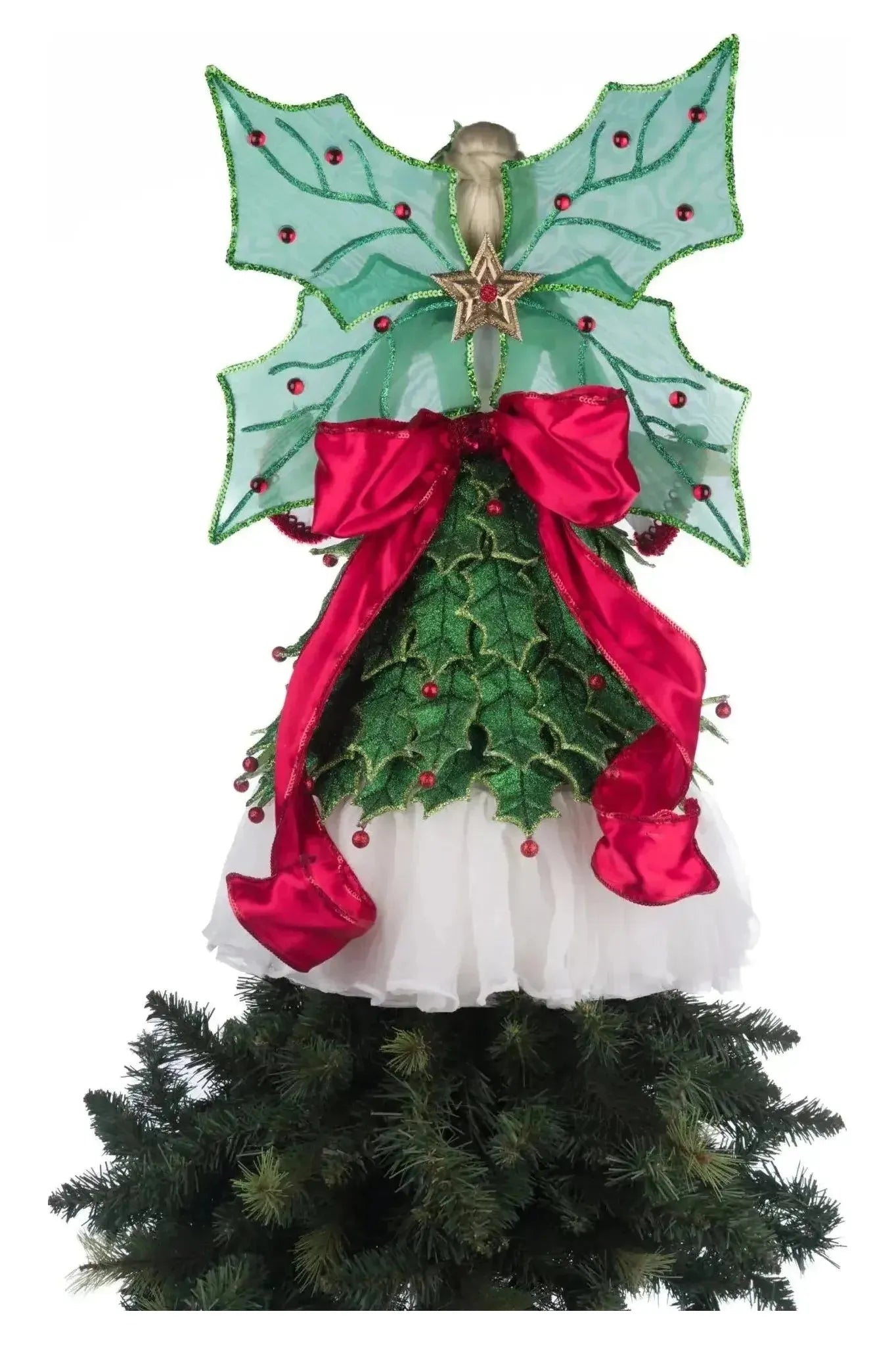 Shop For Holly Berry Fairy Tree Topper at Michelle's aDOORable Creations