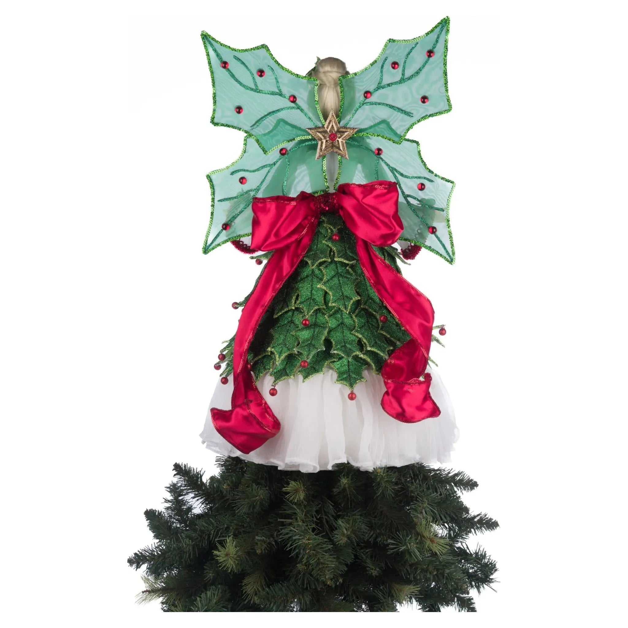 Shop For Holly Berry Fairy Tree Topper at Michelle's aDOORable Creations