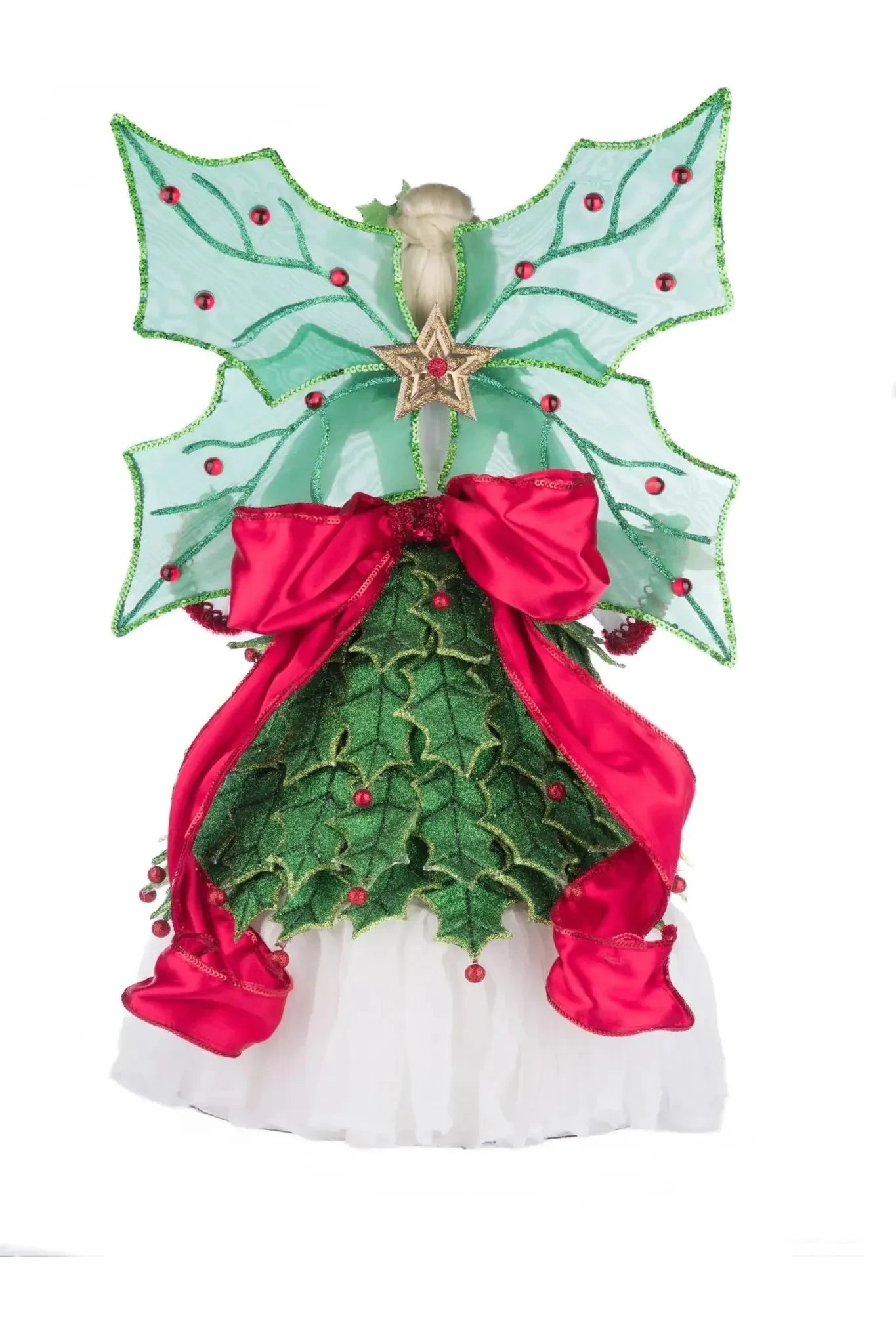 Holly Berry Fairy Tree Topper - Michelle's aDOORable Creations - Christmas Tree Topper