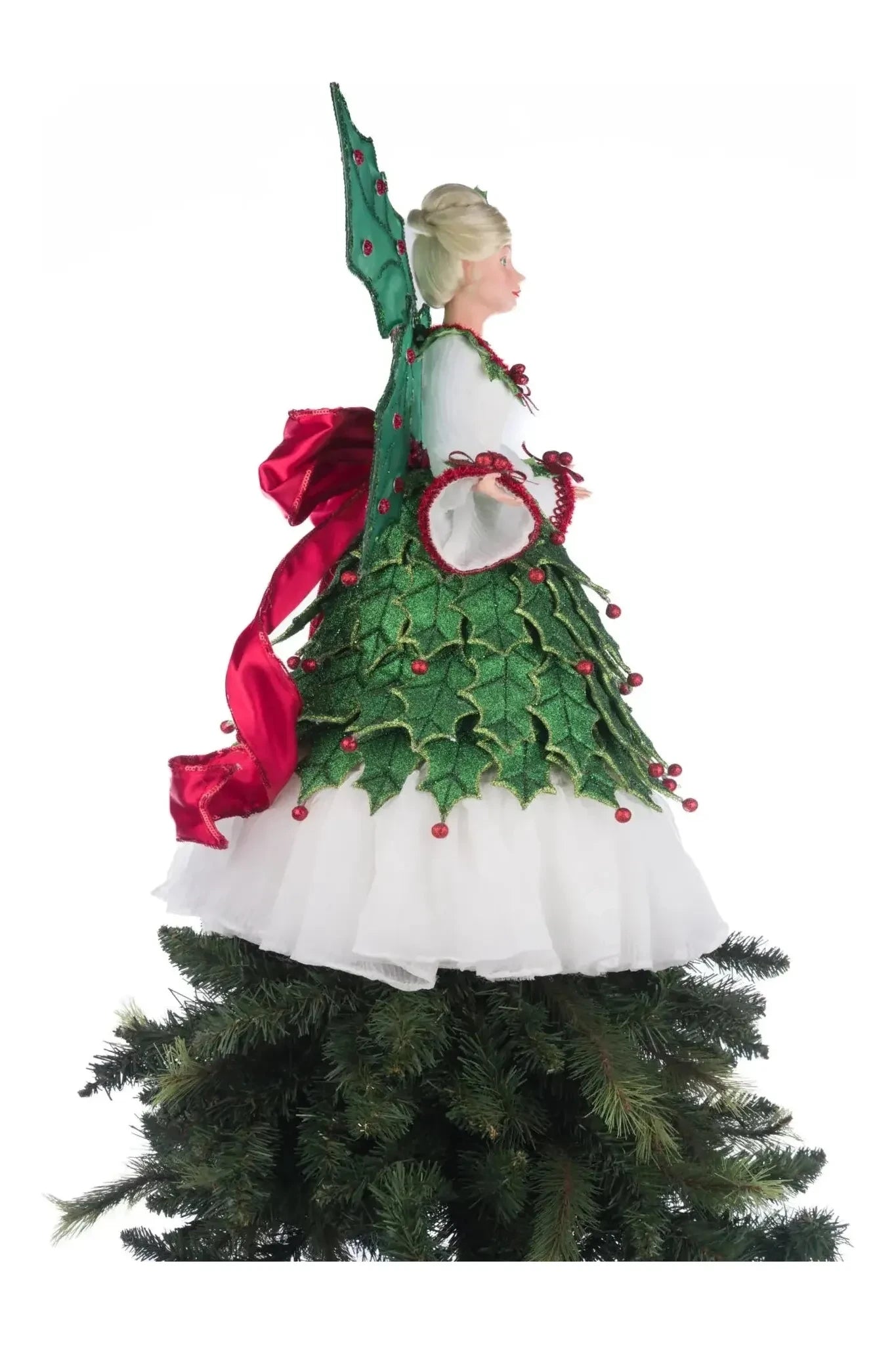 Shop For Holly Berry Fairy Tree Topper at Michelle's aDOORable Creations