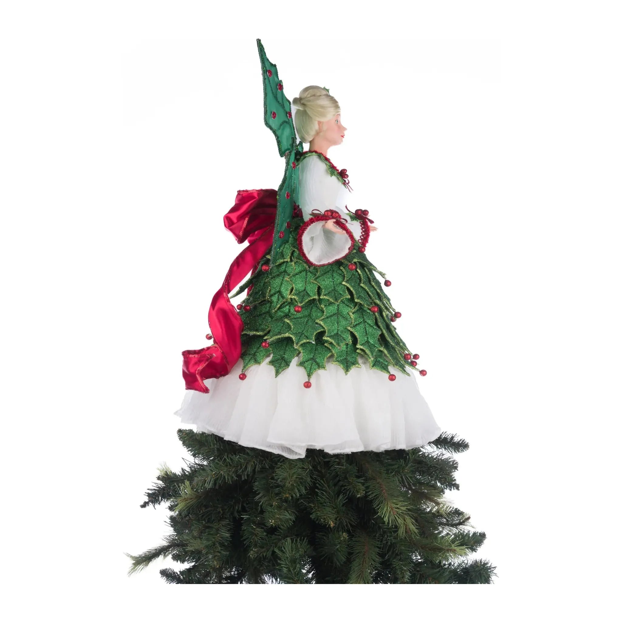 Shop For Holly Berry Fairy Tree Topper at Michelle's aDOORable Creations