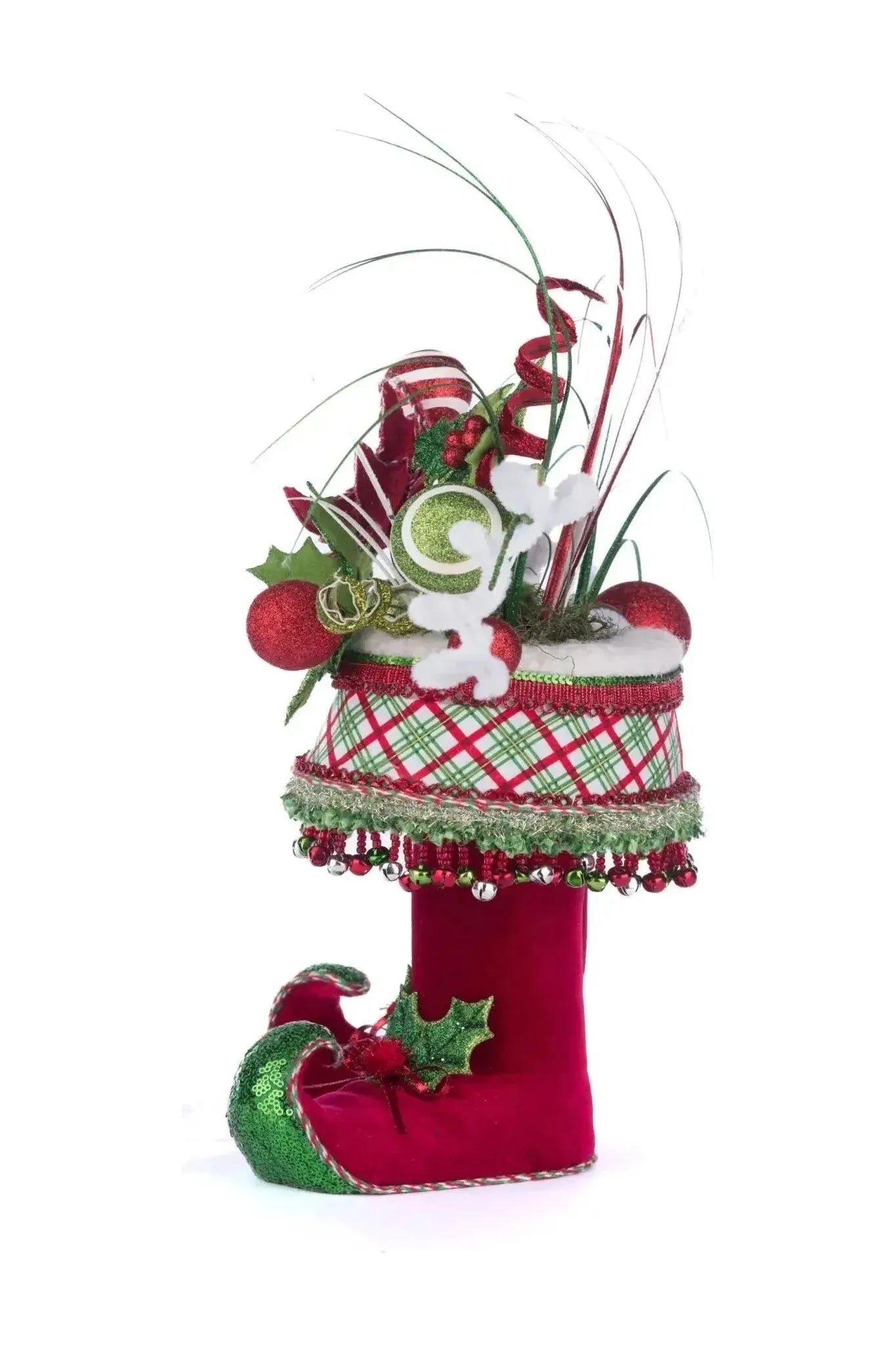 Shop For Holly Woods Elf Boots Tabletop Container at Michelle's aDOORable Creations