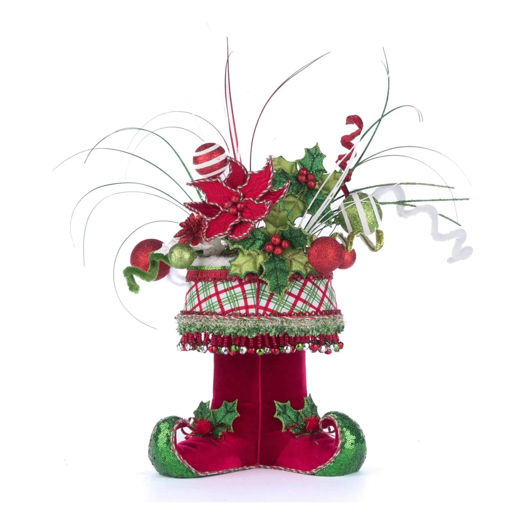 Shop For Holly Woods Elf Boots Tabletop Container at Michelle's aDOORable Creations