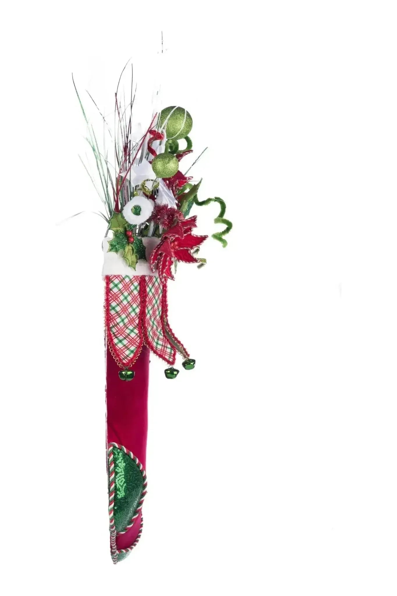 Shop For Holly Woods Stocking With Floral Wall Piece at Michelle's aDOORable Creations