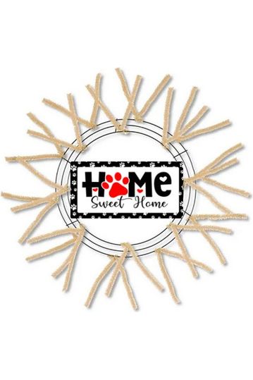Shop For Home Sweet Home Paw Sign - Wreath Enhancement