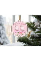 It's a Girl Baby Shoes Round Sign - Wreath Enhancement - Michelle's aDOORable Creations - Signature Signs
