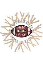 It's Fall Play Ball Football Sign - Wreath Enhancement - Michelle's aDOORable Creations - Signature Signs