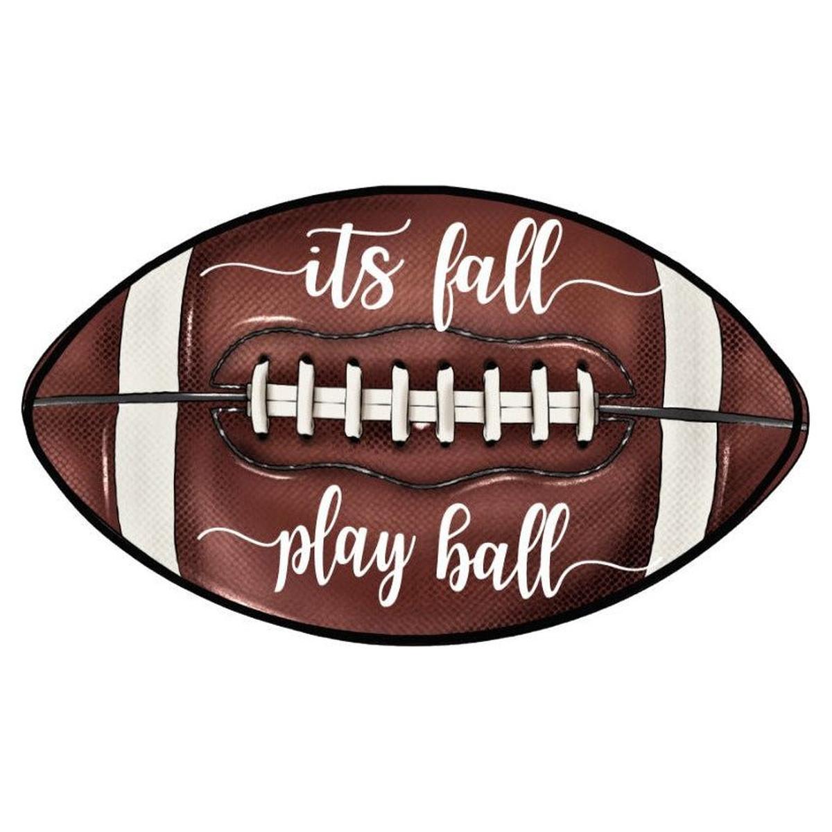 Shop For It's Fall Play Ball Football Sign - Wreath Enhancement at Michelle's aDOORable Creations