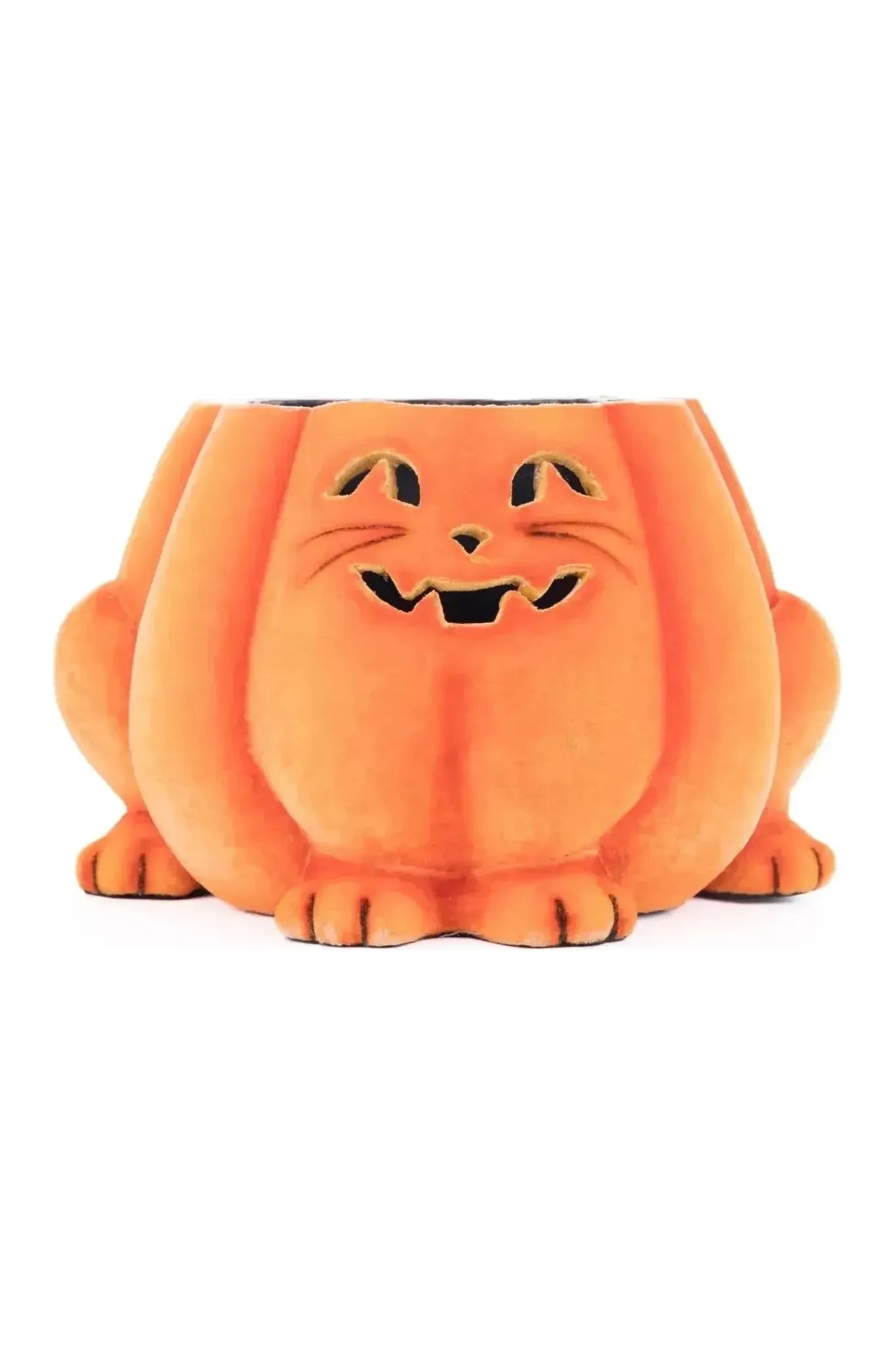 Shop For Jackie The Kitty Cat Pumpkin Candy Container at Michelle's aDOORable Creations