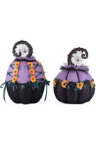 Jacks and Cats Pumpkins Set Of 2 - Michelle's aDOORable Creations - Halloween Decor