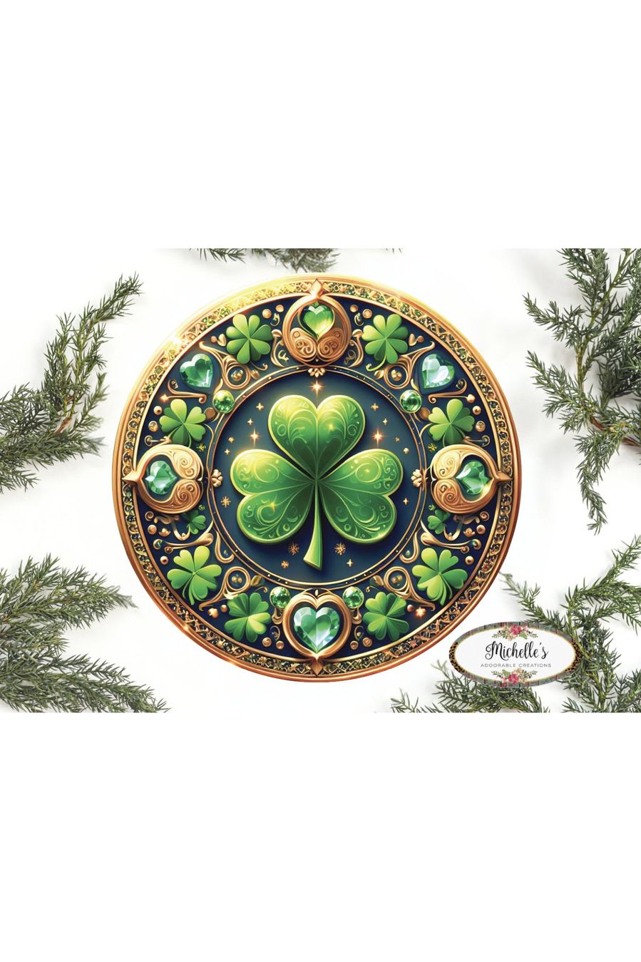 Shop For Jewel Saint Patrick Clover Sign - Wreath Enhancement