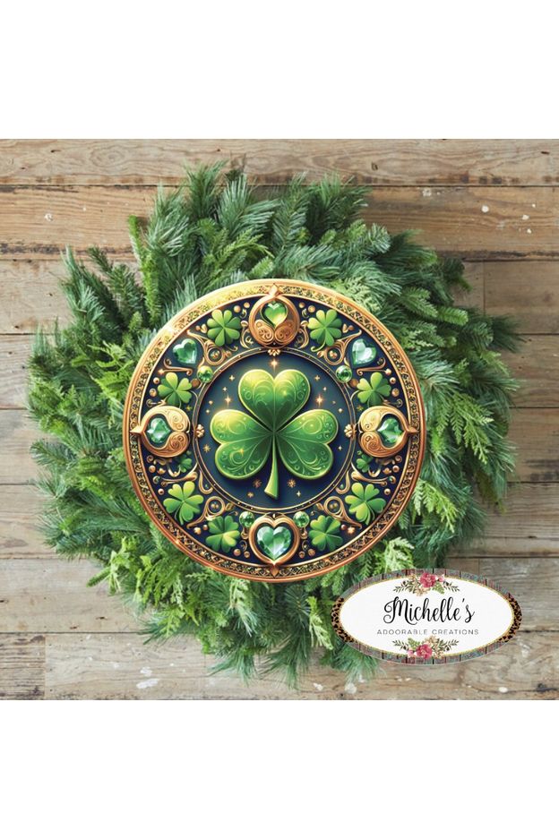 Shop For Jewel Saint Patrick Clover Sign - Wreath Enhancement